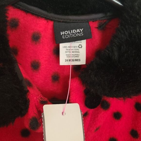 Holiday Editions Coat Velvet Scottie Dog Toddler Faux Fur sz 2T - Picture 6 of 14